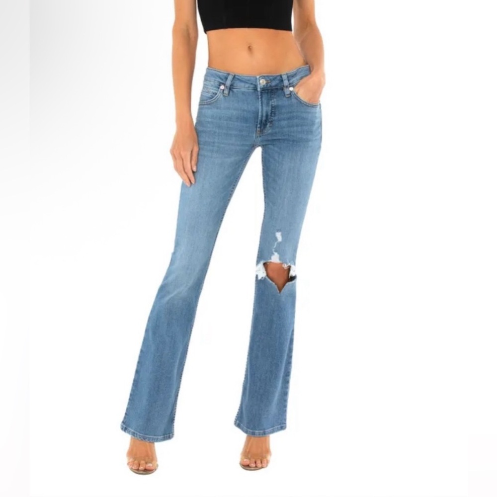 Free People Carmen Low / Mid Rise Flare Jeans